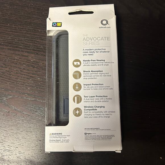 New Quikcell Iphone 13 14 15 Pro 2020 6.1" Kickstand Phone Case Navy Blue - Picture 3 of 3